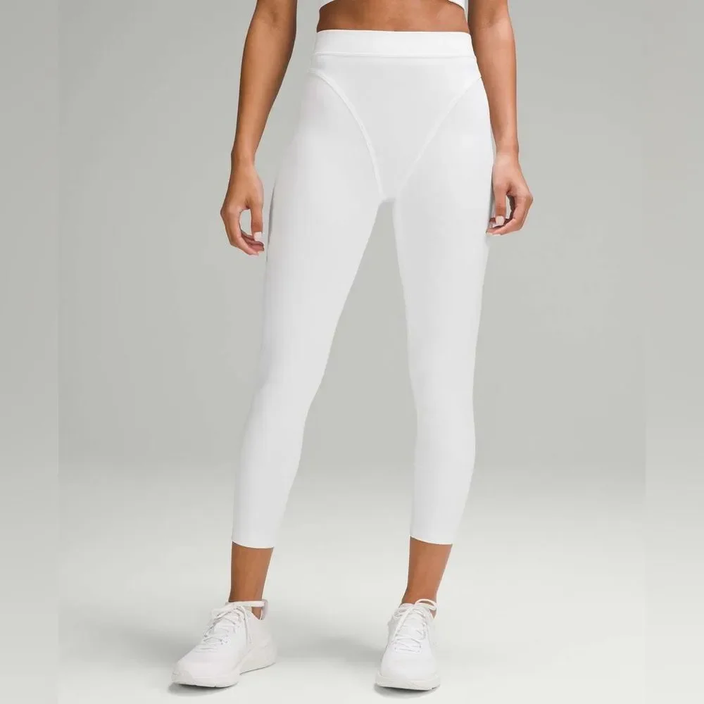 Lululemon Wunder Train Aerobic High-Rise Tight 25 Twill White 6 NWOT